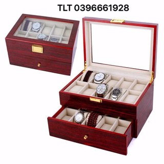 Hộp gỗ đựng đồng hồ 20 chiếc sang trọng