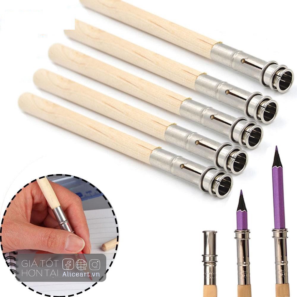 [NEW] Đầu Nối Dài Bút Chì Kuelox Có Thể Điều Chỉnh Tiện Lợi Nối Chì Kim Loại Màu Ngẫu Nhiên