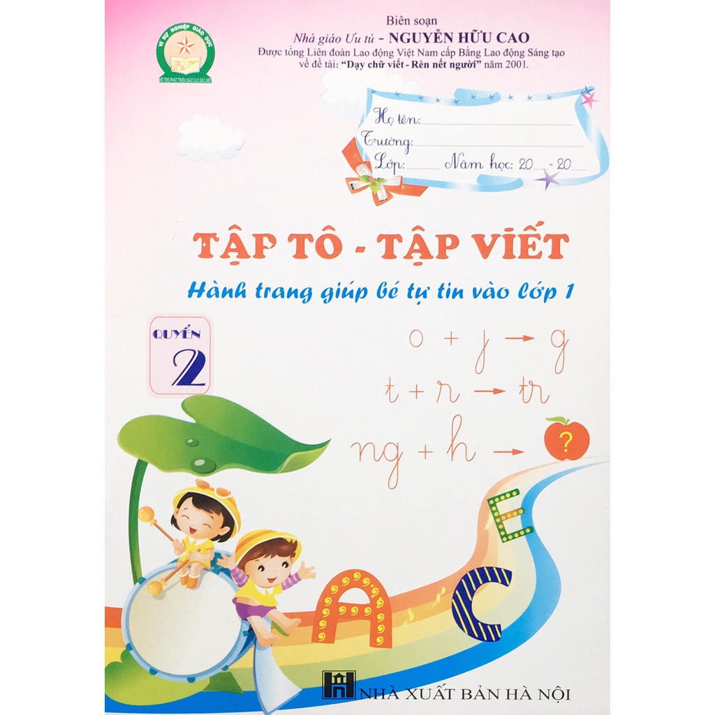 Sách - Tập tô tập viết hành trang giúp bé tự tin vào lớp 1 - quyển 2 (Hữu Cao)