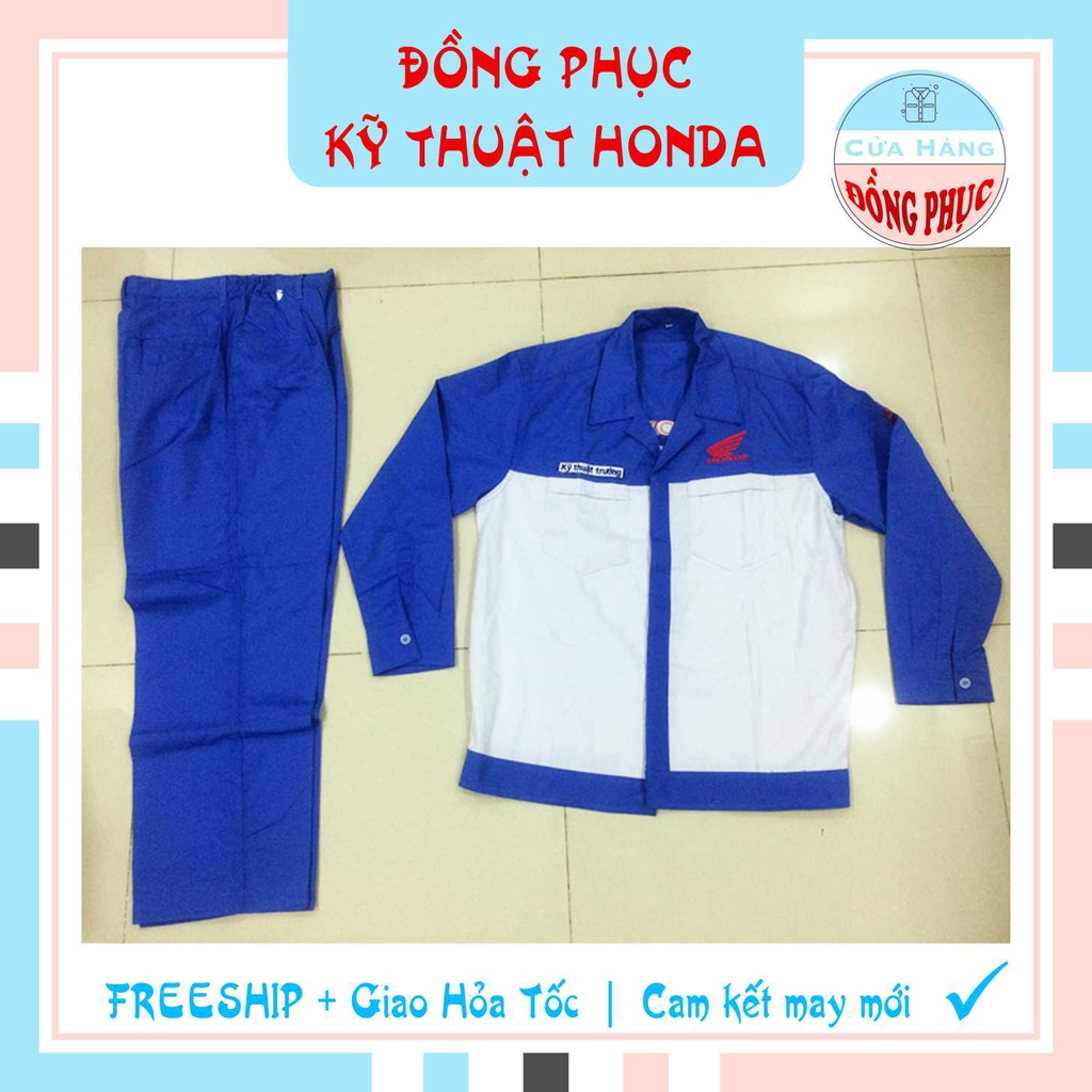 ĐỒNG PHỤC NHÂN VIÊN KỸ THUẬT VIÊN - KỸ THUẬT TRƯỞNG CHÍNH HÃNG HONDA, ĐÚNG CHUẨN CỦA HEAD, Gía sỉ!