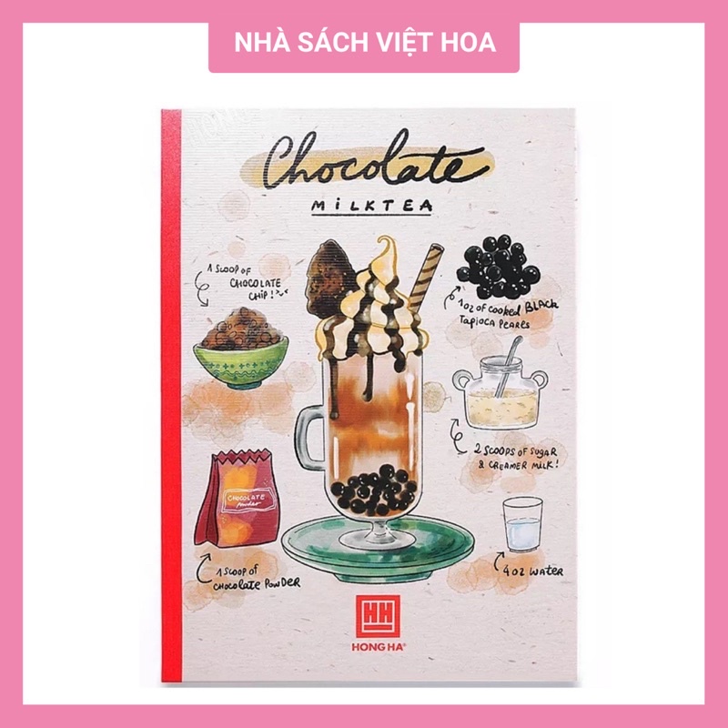 Vở kẻ ngang 200 trang Hồng Hà Study Cocktail 1429
