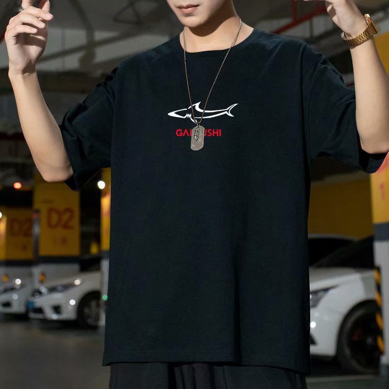 Men's Fashion Cartoon Print Short Sleeve T-shirt