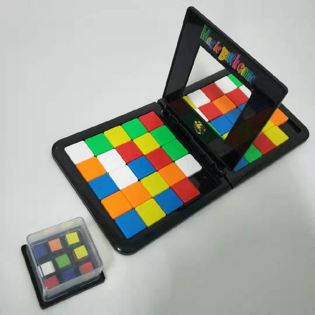 Trò chơi đố trí thông minh xếp màu - Khối lập phương Rubik tương tác giữa cha mẹ và con HOT Mới 2020