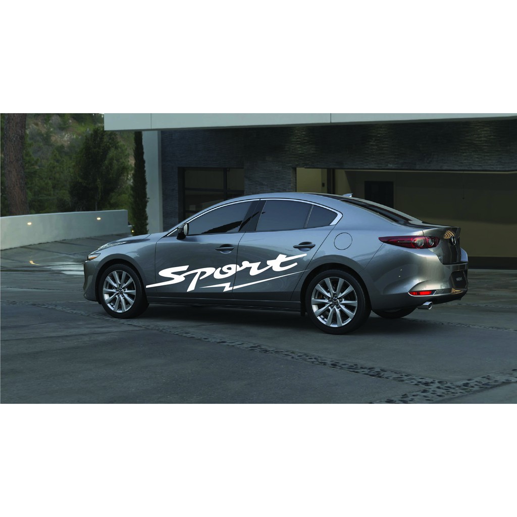 Tem xe Mazda 3 2020 phong cách thể thao - Decal MAZDA 3 2020