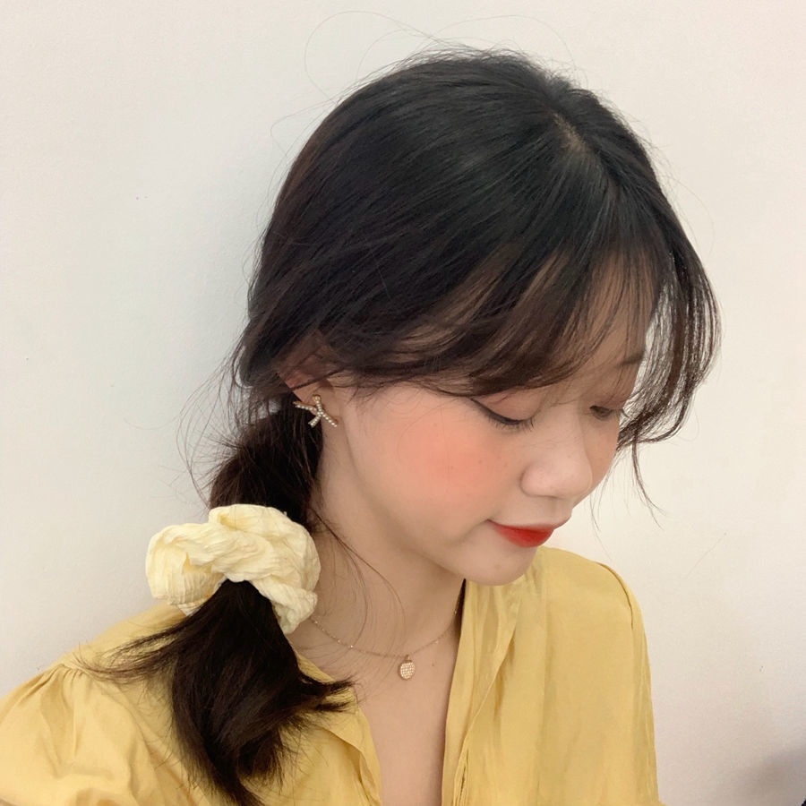 Dây buộc tóc GF co giãn màu kẹo ngọt thời trang Hàn Quốc cho nữ