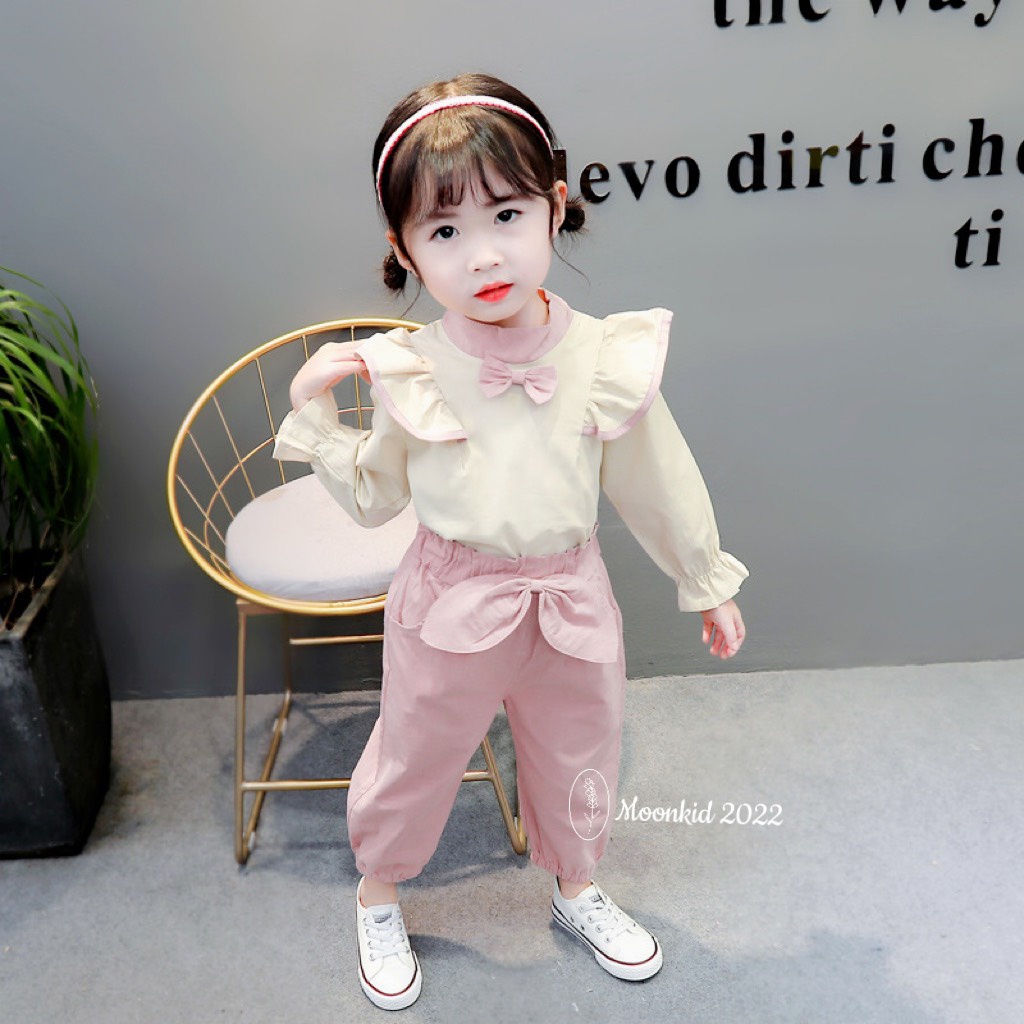 Đồ bộ dài tay cho bé gái cánh tiên cho bé từ 8-20kg