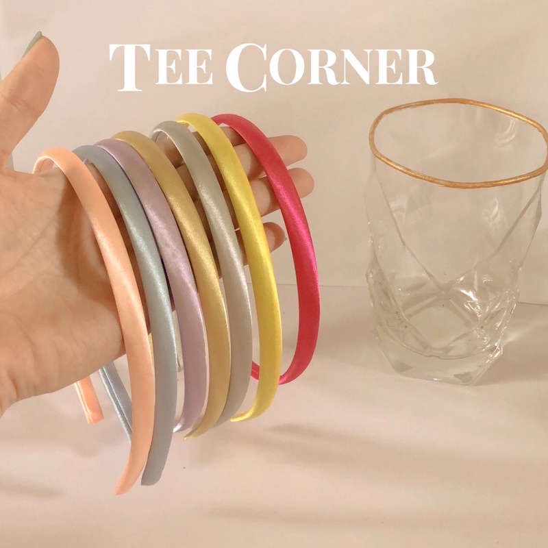 Cài Tóc Vải Satin Màu Trơn Đơn Giản