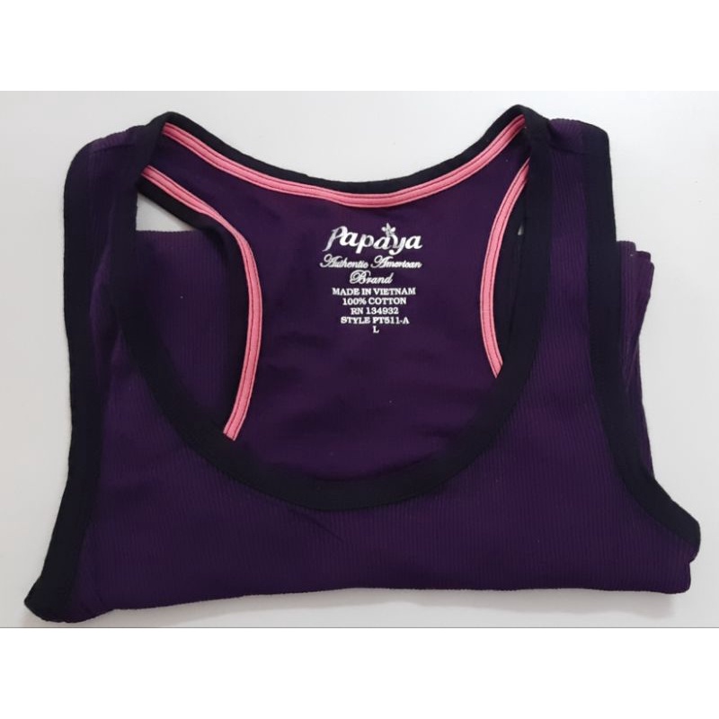 Áo Papaya thể thao 2 dây cotton dáng dài