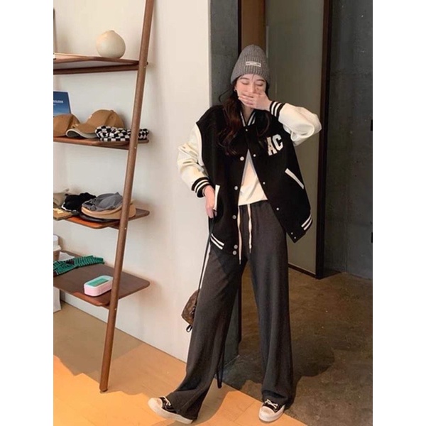 Áo Bomber nỉ AC 2 màu HT2982