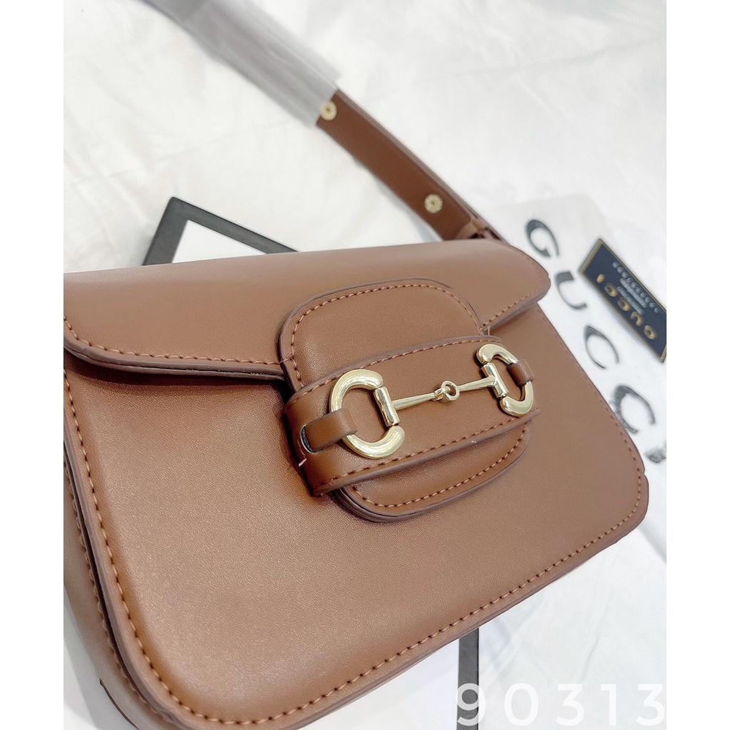 Túi gucci hà hồ màu nâu trơn hàng quảng châu