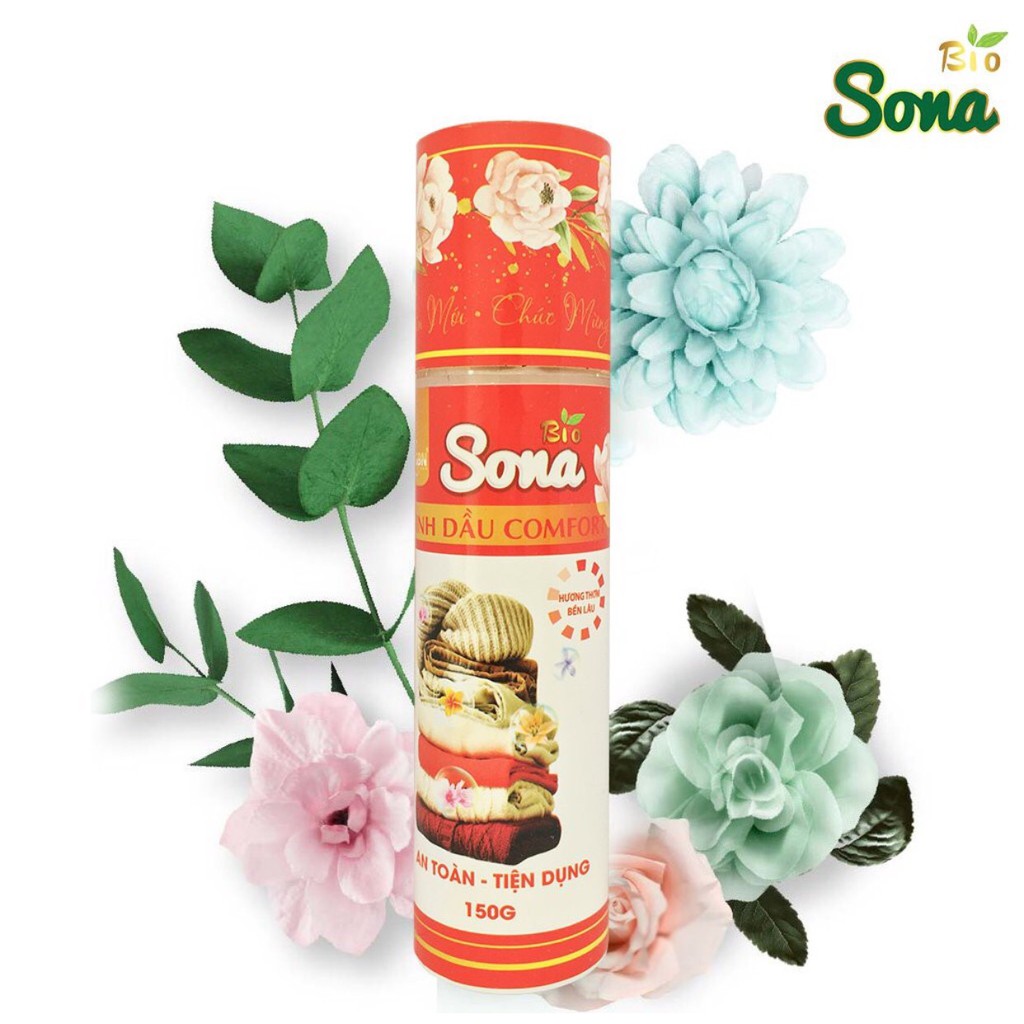 NƯỚC XẢ KHÔ SONA - XỊT THƠM QUẦN ÁO, CHĂN GA, ĐỆM, SOFA -100ML