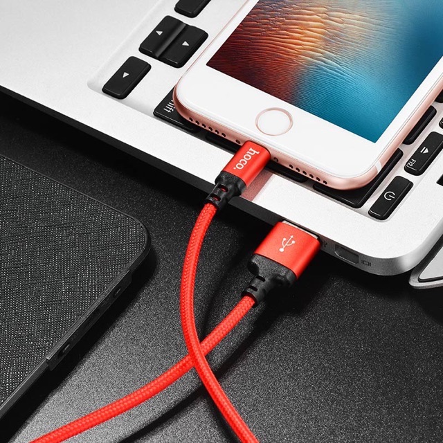 ✔Freeship ✔Cáp Sạc nhanh dây dù HoCo X14 Cổng ra USB  Lightning ( 1met/2 mét ) Cáp iPhone 6/7/8/8Plus/X/XsMax IPOD,IPad.