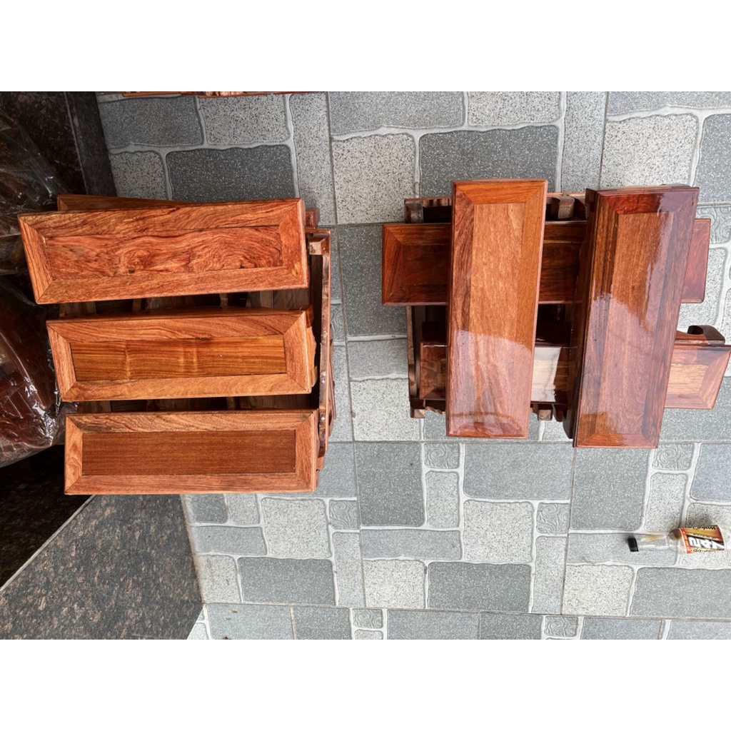 Đế kê khung ảnh thờ gỗ Hương đồ dùng phòng thờ nhiều kích thước