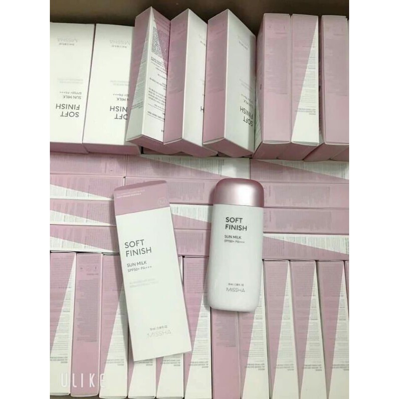 Có bill_Kem chống nắng nâng tone Missha Soft Finish Sun Milk SPF50 PA+++