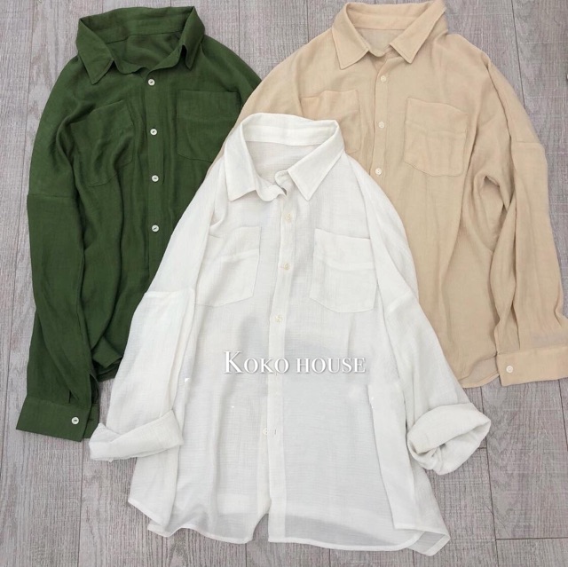 Áo Sơ Mi 2 Túi Form Rộng Oversize | BigBuy360 - bigbuy360.vn