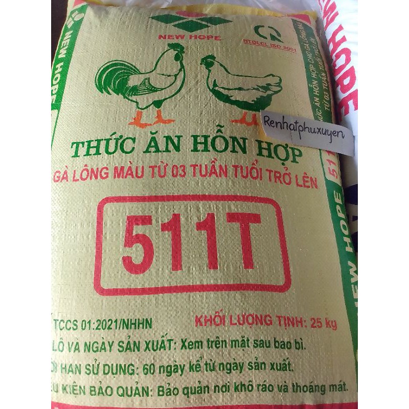 1 kg cám 511T cho gà, chim từ 3 tuần tuổi trở lên