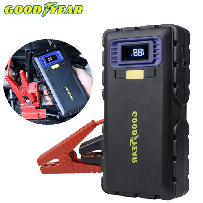 Sản Phẩm Bộ kích nổ ô tô 16000mAh, kiêm pin sạc dự phòng Goodyear GY-5230, kèm túi đựng gọn nhẹ (Bảo hành chính hãng 24T