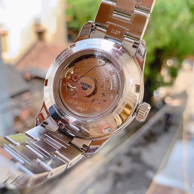 Đồng hồ nam Orient Star Semi Skeleton RE-AT0001L00B máy cơ Automatic, kính Sapphire, hở tim góc 9h, case 39.5mm