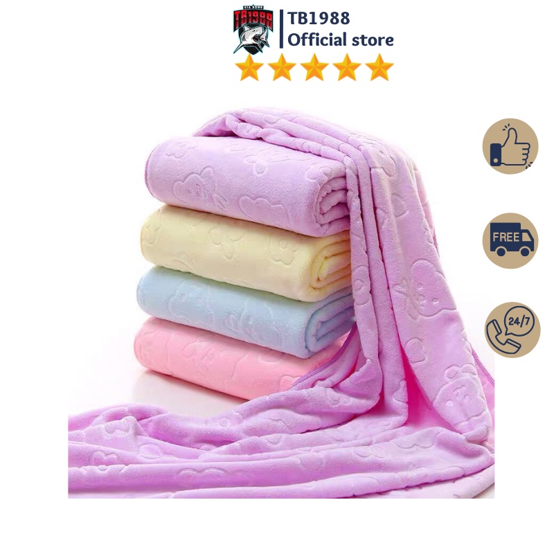 Khăn tắm xuất nhật cao cấp, mền, mịn, thấm nước tốt ( kích thước 140cm*70cm )