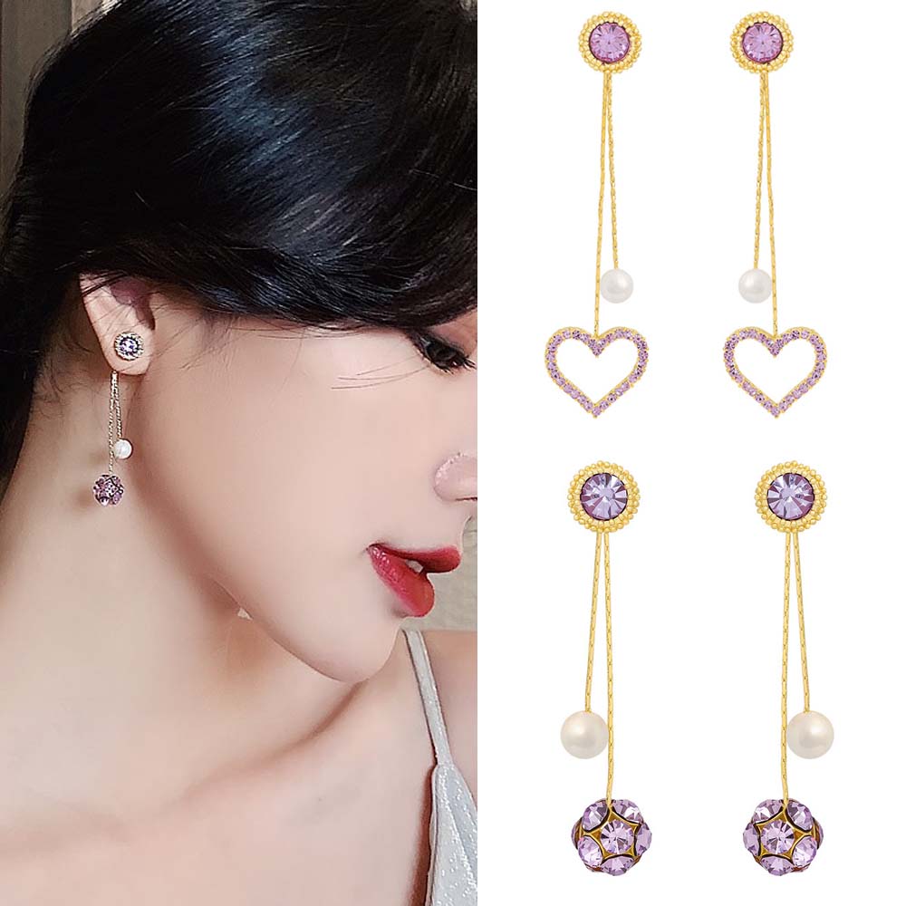 Khuyên Tai Nữ Dáng Dài Thời Trang Phong Cách Hàn Quốc