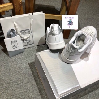 ( Ảnh thật ) Sneaker Stan Smith gót bạc