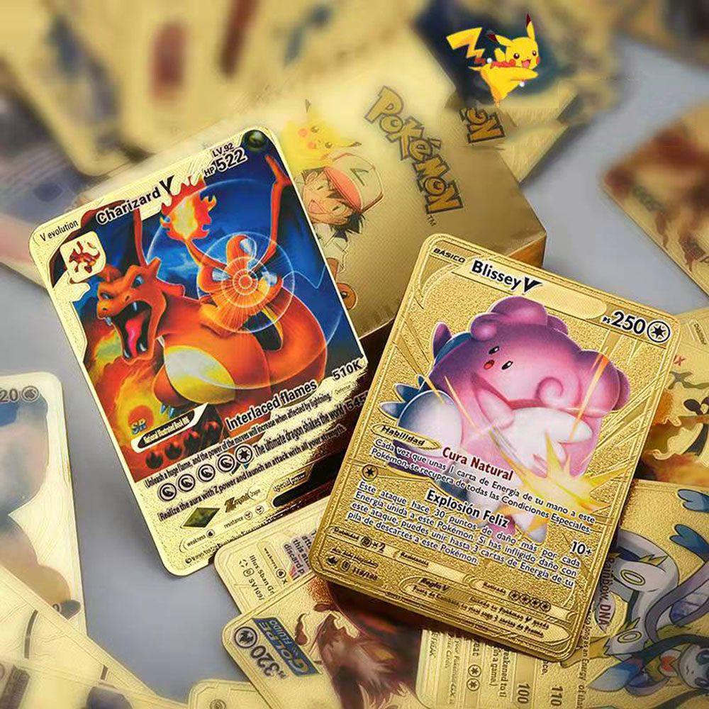 Set 54 Thẻ Bài Pokemon Bằng Kim Loại Dành Cho Bé|Thư