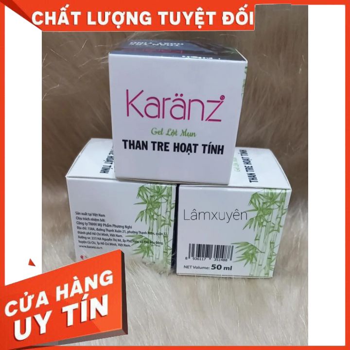 Gel lột mụn KARAN 50ml  FREESHIP  tẩy sạch bã nhờn lấy mụn cám mụn đầu đen se khít lỗ chân lông gọn nhẹ dễ sử dụng