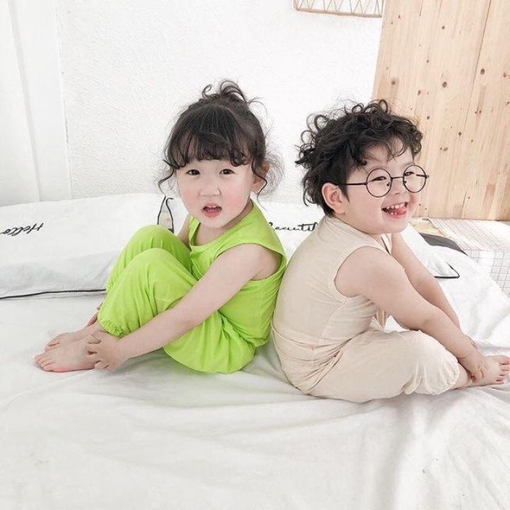 Đồ Bộ Bé Trai, Bé Gái Minky Mom Chất Thun Lạnh, Đồ Bộ Cho Bé Mặc Nhà Cộc Tay Mùa Hè MKM21-01