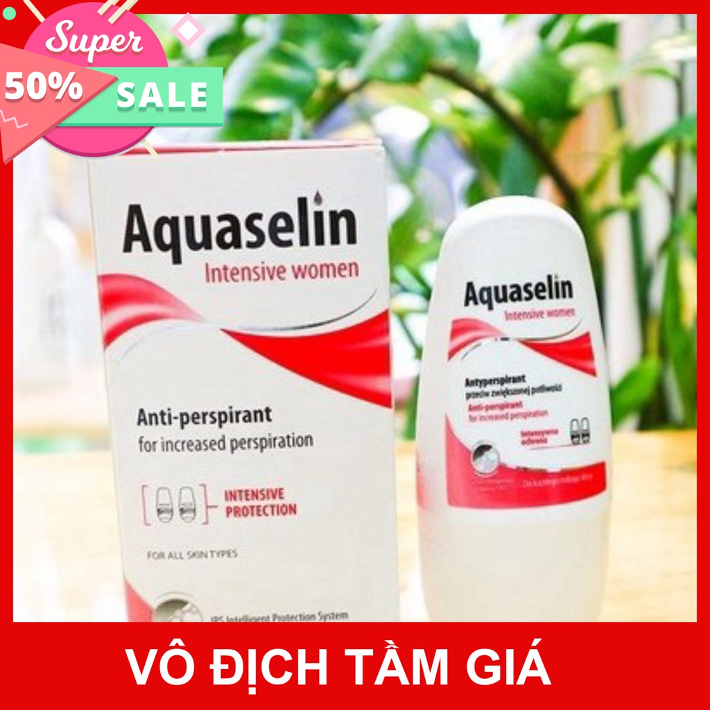 Aquaselin intensive women dành cho nữ - Lăn khử mùi ngăn mùi hôi cơ thể và vùng nách