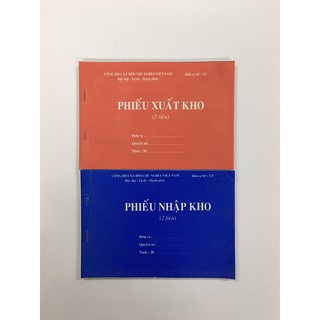Phiếu xuất kho/nhập kho 2 / 3 liên 60 trang - 100 trang A4 / A5 - HOKAMI STORE