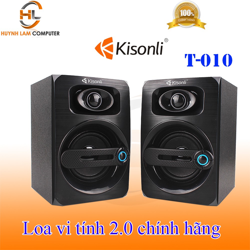 Loa vi tính 2.0 Kisonli T-010 âm thanh sôi động - Hãng phân phối