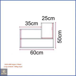 Kệ sách gỗ treo tường