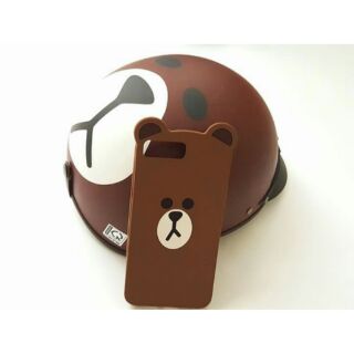 NÓN BẢO HIỂM GẤU BROWN