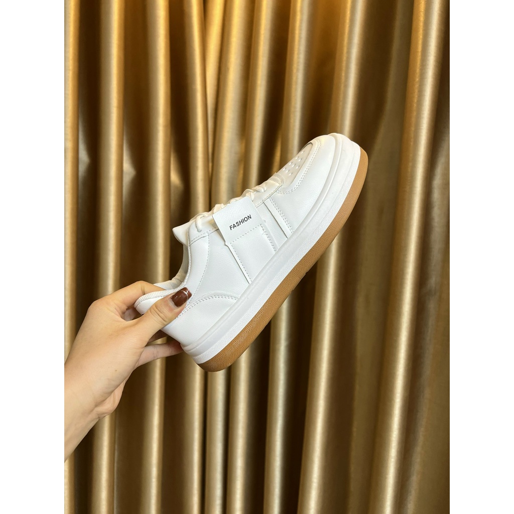 Giày thể thao, sneaker nữ hàng đẹp họa tiết caro phối màu siêu xinh đế bánh mì tăng chiều cao