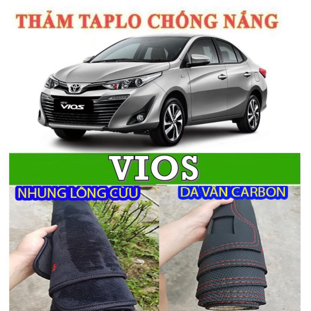 THẢM TAPLO TOYOTA VIOS 2008-2009-2010-2011-2012-2013-2014-2015-2016-2017-2018-2019-2020-2021 DA-NHUNG LÔNG CỪ