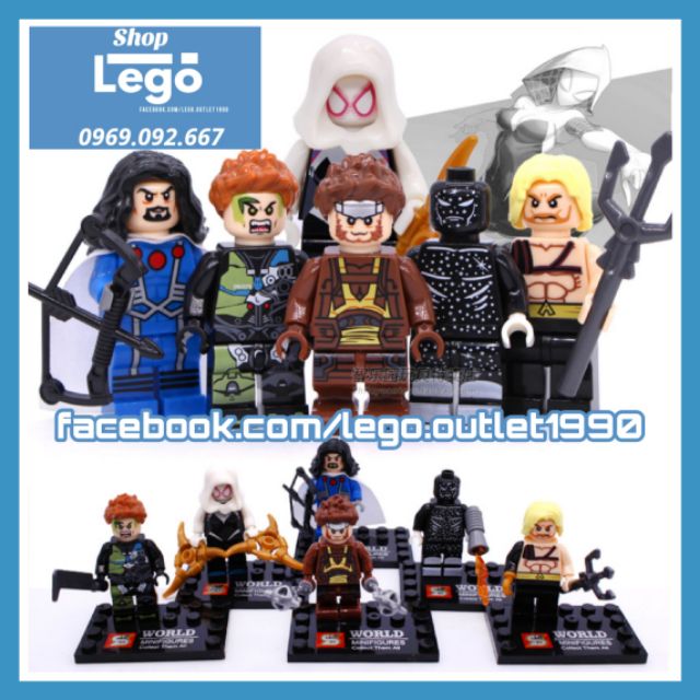 Xếp hình siêu anh hùng Marvel &amp;DC Comics Lego Minifigures SY673