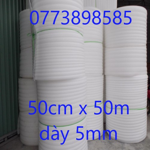 50cmx50m xốp pe foam dày 5ly