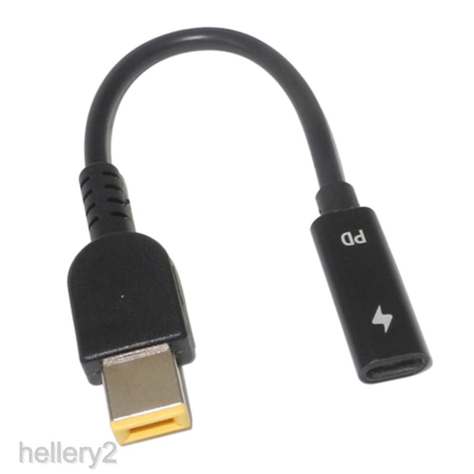 Dây Cáp Sạc USB Loại C Đầu Cái Sang Đầu Cái Vuông Dành Cho Laptop Lenovo 2
