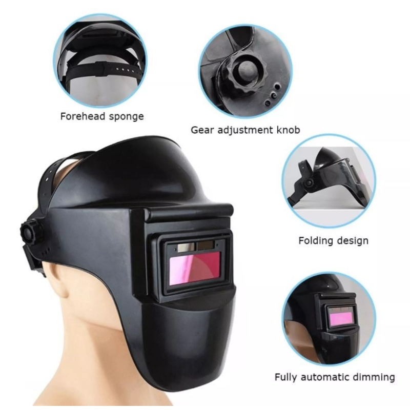 Mặt nạ hàn điện tử full face TẶNG KÈM tấm mica chắn xỉ hàn