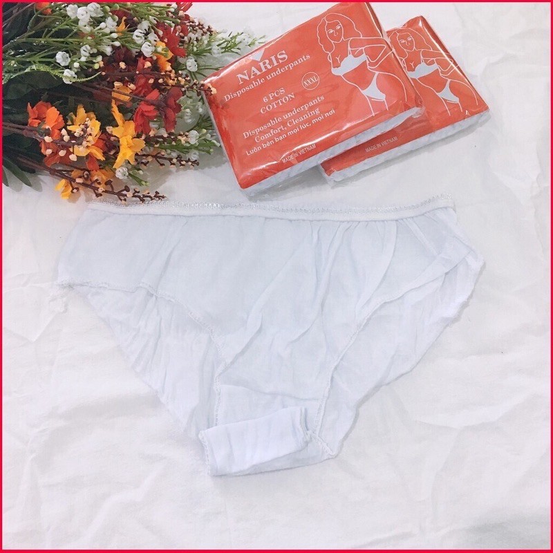 Set 6 Quần Lót Giấy Vãi Cotton Naris loại 1
