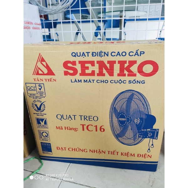 Quạt treo tường 2 dây SENKO TC16 công suất 55w