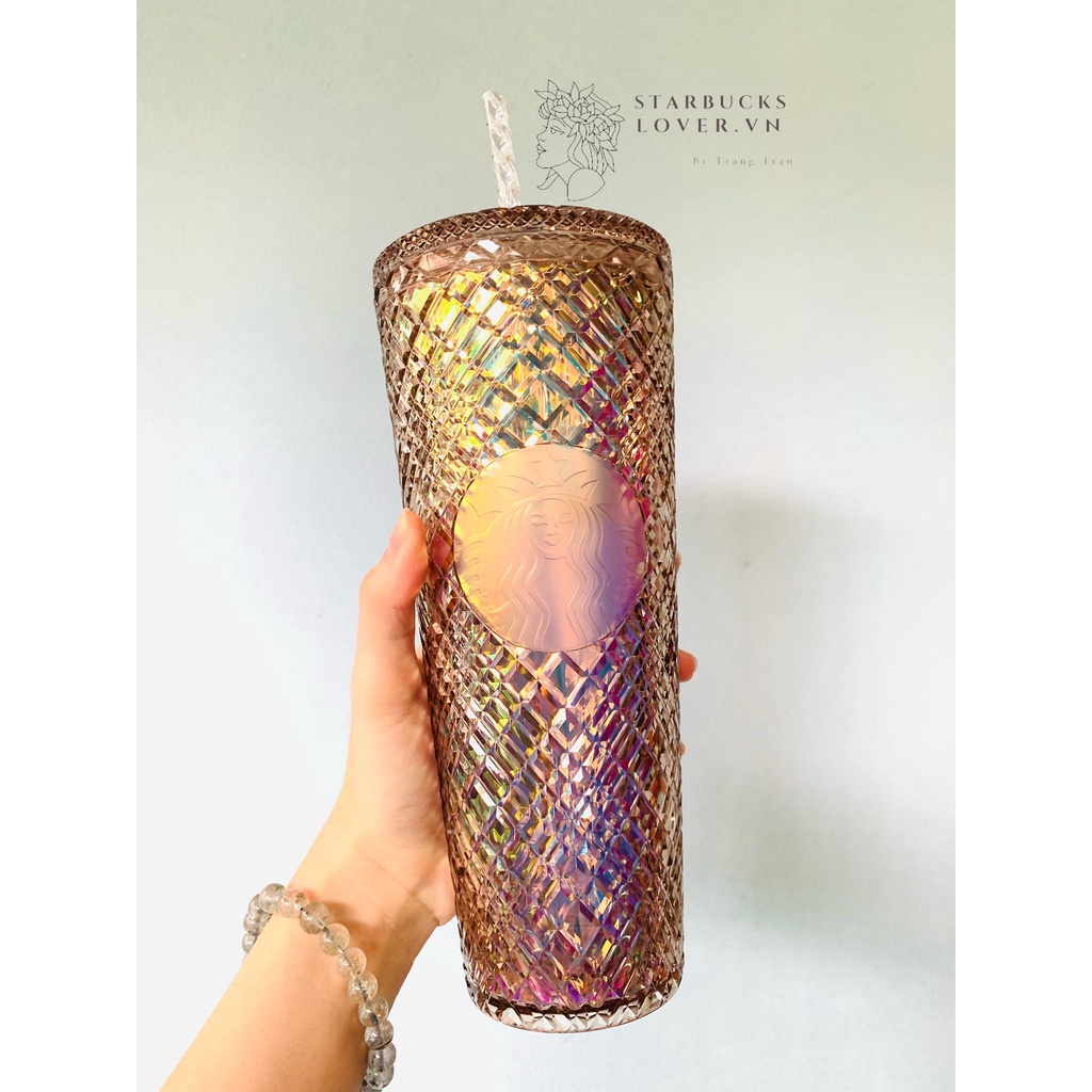 |CHÍNH HÃNG| LY STARBUCKS GOLD JEWELED SIZE KHỦNG  710ml