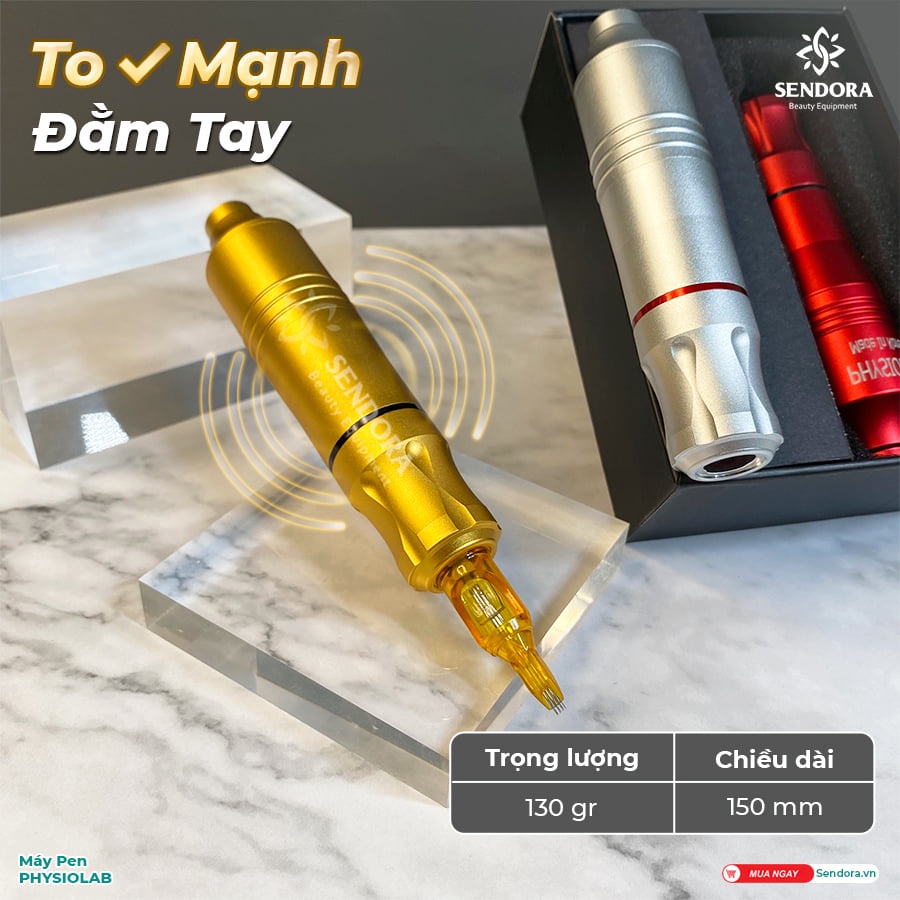 Máy PEN phun xăm môi, mày, tatto siêu nhanh