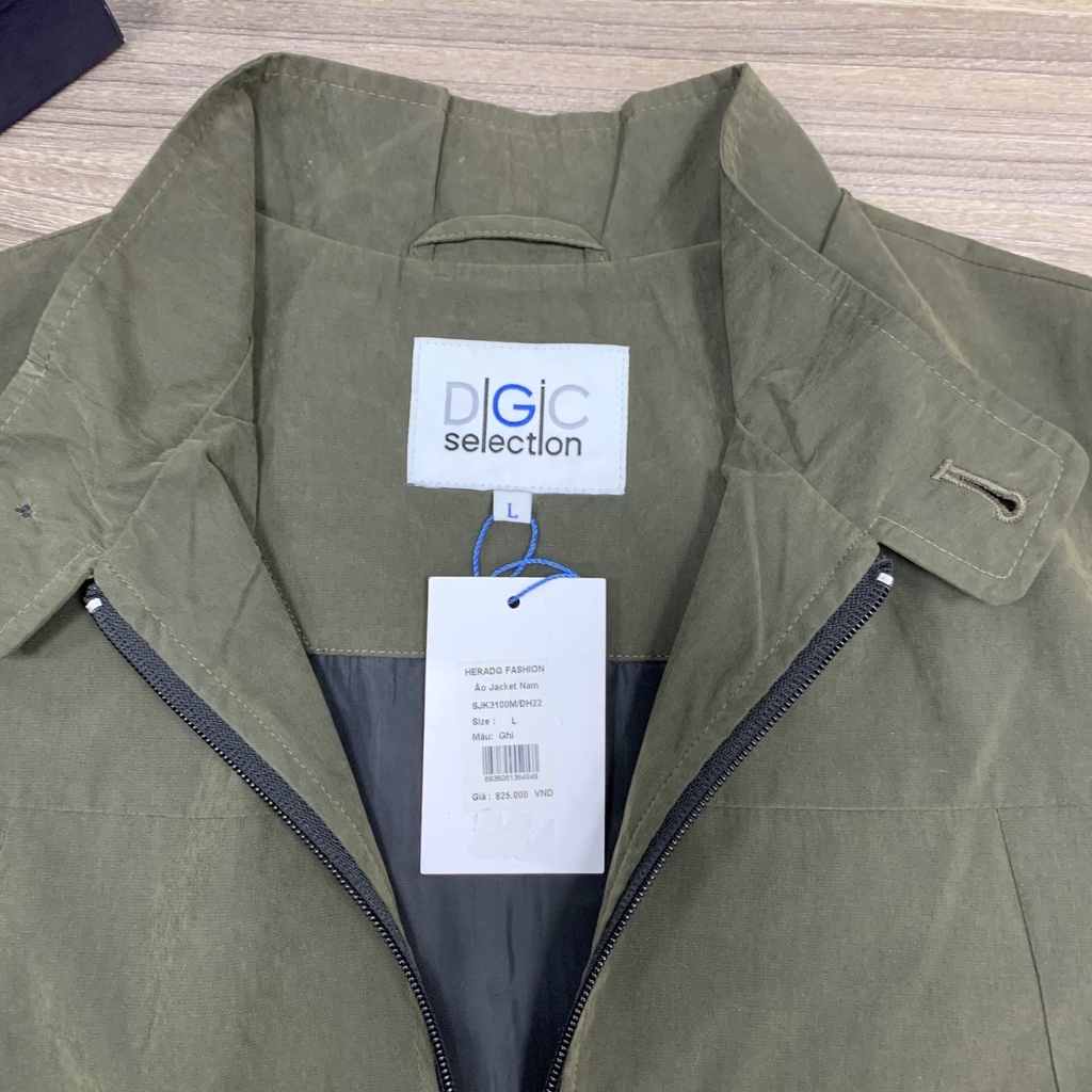 Áo khoác bomber Nam DGCs cổ đứng 1 lớp, chất liệu vải gió cao cấp chống thấm SJK3100M