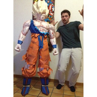 Bộ kit mô hình giấy 3d Songoku - Kakalot cỡ lớn Dragonball figures mô hình bảy viên ngọc rồng