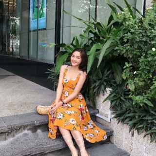Đầm xoè đan dây lưng (ảnh cận vải sau cùng)