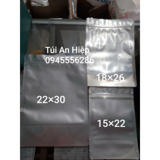 Túi zip bạc, đáy đứng loại đẹp (500 gram) | Silver zipper bags