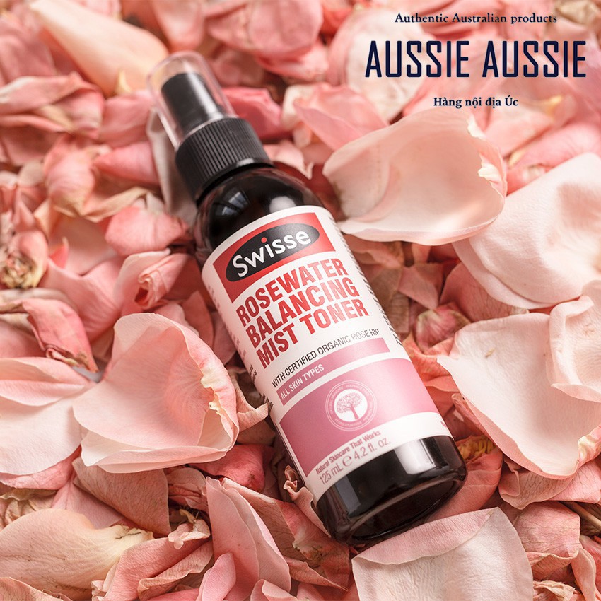 Toner dạng xịt khoáng Swisse Deep Sea Hydrating Mist Toner/ Swisse Rosewater Balancing Mist Toner 125ml aussie.vn | BigBuy360 - bigbuy360.vn