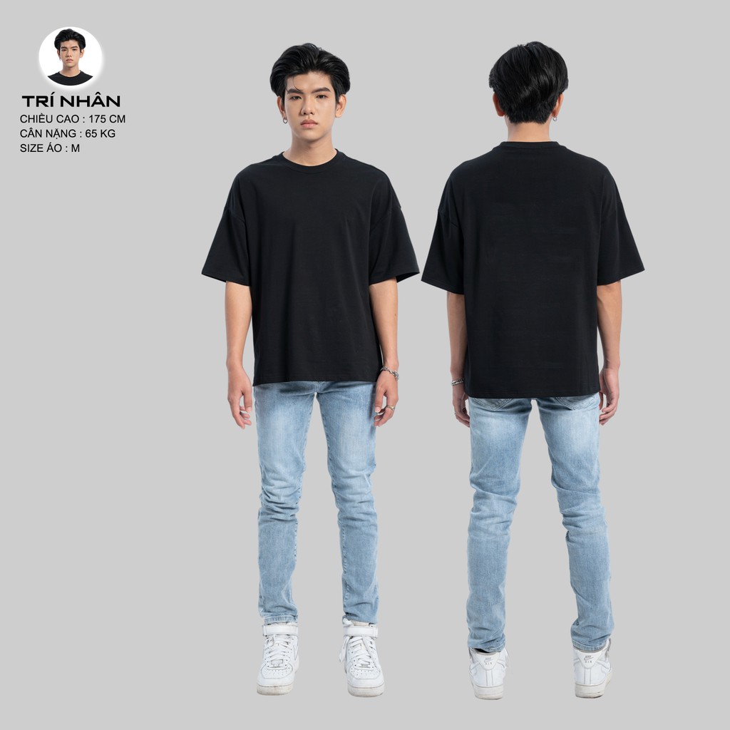 Áo Thun Tay Lỡ Nữ Nam Form Rộng [SIGNATURE FULL BOX] Outfitters Trơn ATO01 100 Cotton Local Brand