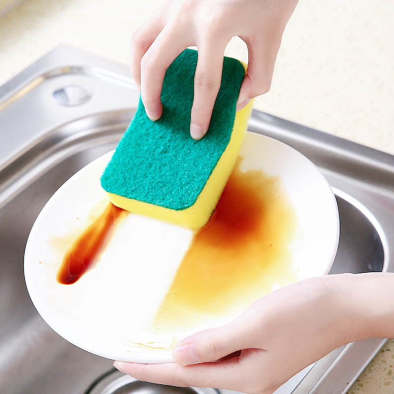 Miếng Bọt Biển Giúp Cọ Rửa Vệ Sinh Nhà Bếp Đa Năng